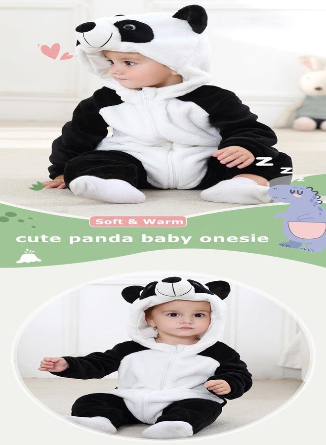 CuteOn Toddler Halloween Costume Onesie Cosplay Romper Christmas Infants Baby Costume Panda 2-3 Years - Image 2